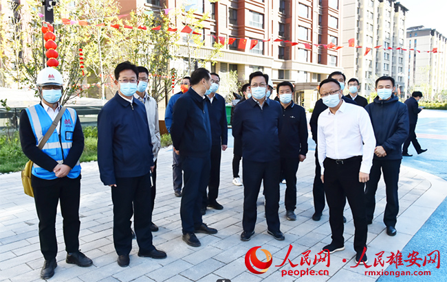 張國華調(diào)研容城縣、容西片區(qū)及千年秀林安全生產(chǎn)工作。劉向陽攝