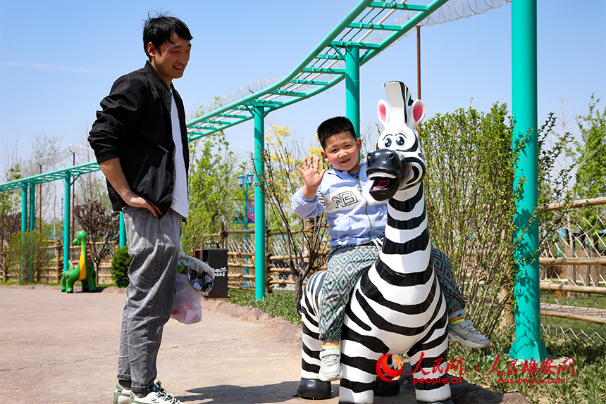 雄安辛瑪森林動物樂園內景。人民網?宋燁文攝