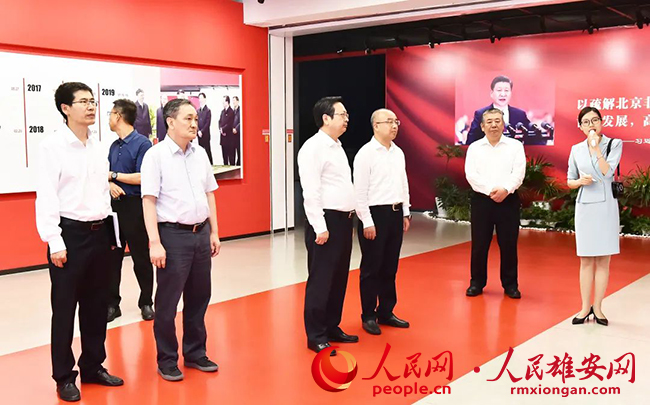 7月26日，北京市副市長于英杰一行到雄安新區調研。劉向陽攝