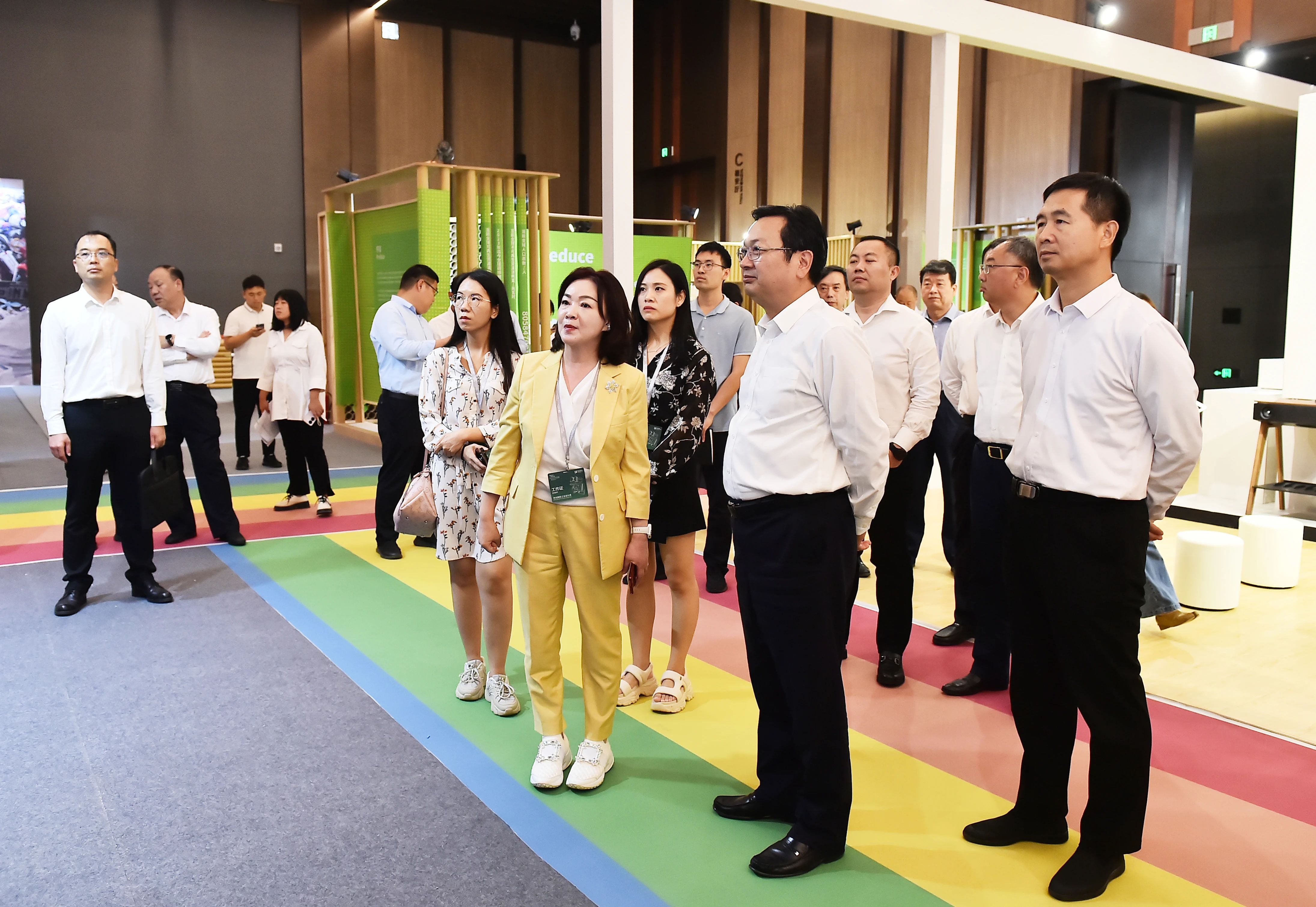 張國華調研2023河北國際工業設計周活動籌備工作。劉向陽攝