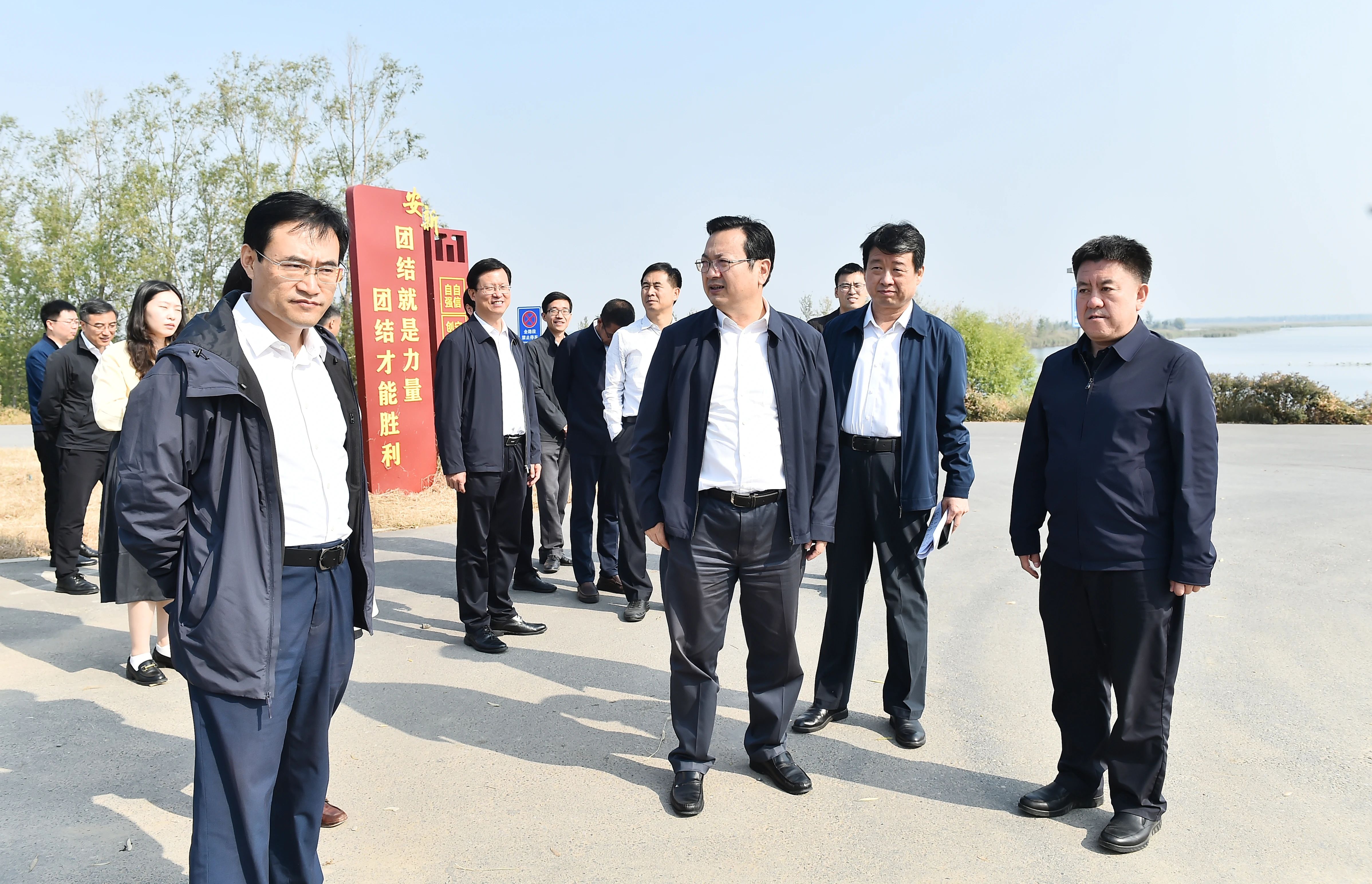 張國華調研2023雄安馬拉松賽事籌備工作。劉向陽攝