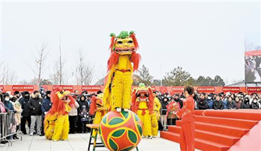 國內外優秀舞獅隊“春節·雄安獅舞大會”獻藝