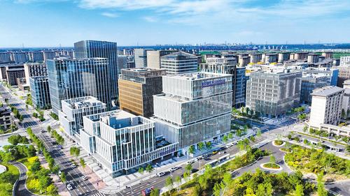 2024年6月26日，無人機拍攝的雄安新區中關村科技園。（本報資料片） 本報記者 耿 輝攝