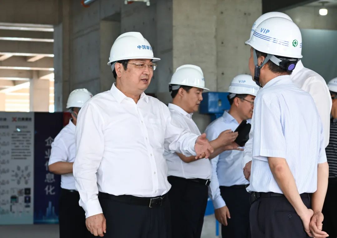張國華調研雄安新區項目建設、城市治理和科技創新情況。雄安媒體中心王偉倩攝