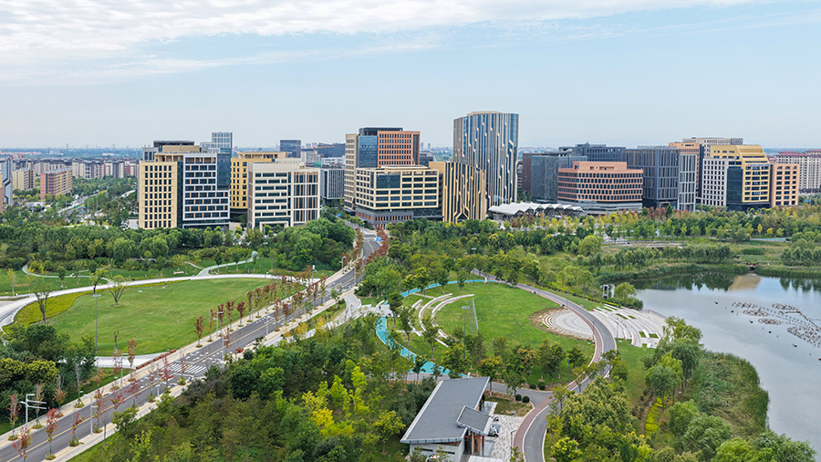 雄安新區容東片區。胡忠攝