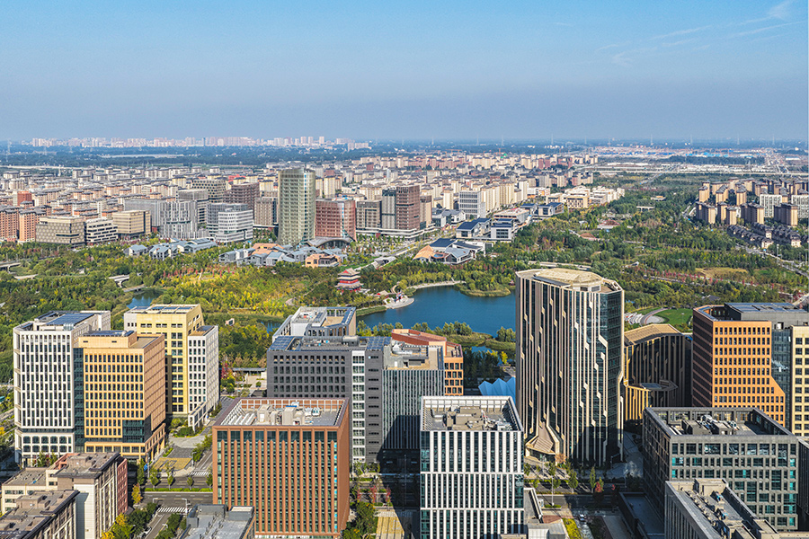雄安新區容東片區。胡忠攝